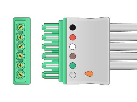 Draeger Compatible Disposable ECG Leadwire Online Hot Sale
