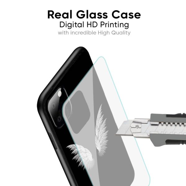 White Angel Wings Glass Case for Oppo Reno8T 5G Online