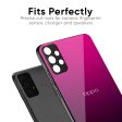 Purple Ombre Pattern Glass Case for Oppo A96 Online Sale