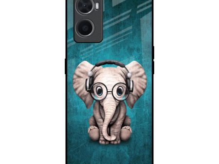 Adorable Baby Elephant Glass Case For Oppo A96 Cheap