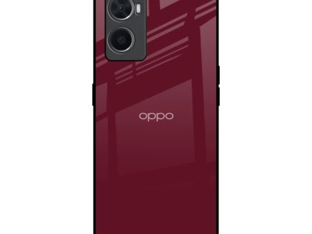 Classic Burgundy Glass Case for Oppo A96 Online now