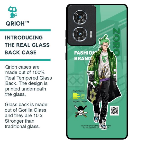 Zoro Bape Glass Case for Motorola Edge 50 Fusion 5G Fashion