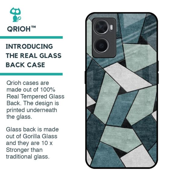 Abstact Tiles Glass Case for Oppo A76 Online now