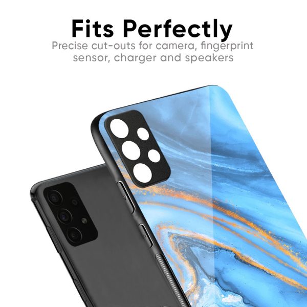 Vibrant Blue Marble Glass Case for Oppo Reno8T 5G Supply