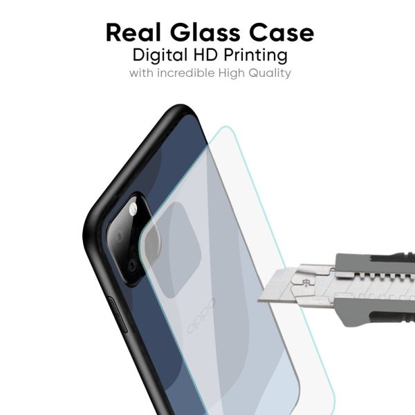 Navy Blue Ombre Glass Case for Oppo Reno8T 5G For Discount