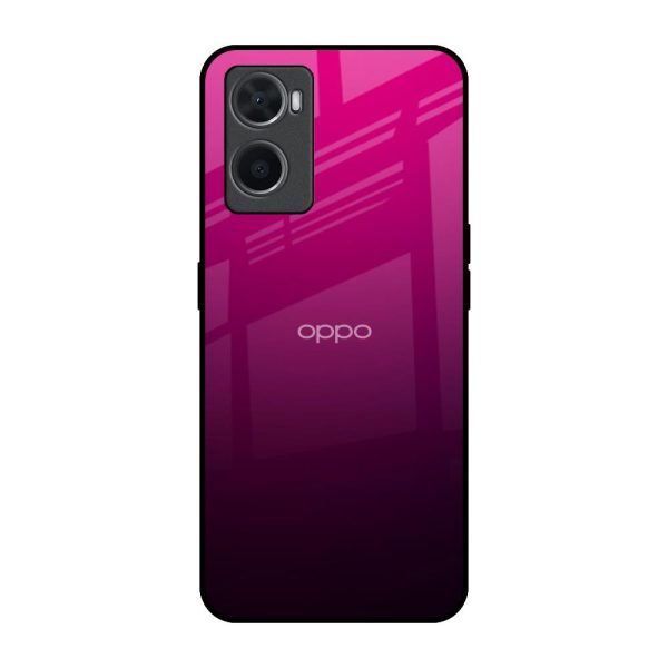 Purple Ombre Pattern Glass Case for Oppo A96 Online Sale