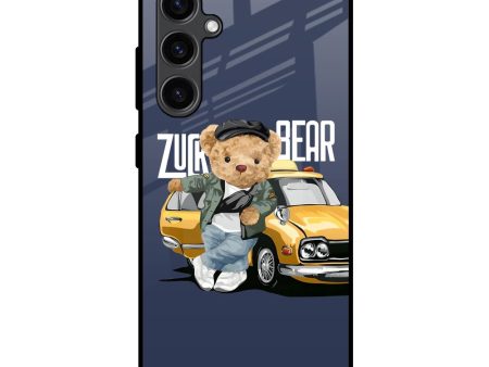 Adventurous Bear Glass Case for Samsung Galaxy S23 FE 5G Fashion