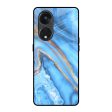 Vibrant Blue Marble Glass Case for Oppo Reno8T 5G Supply