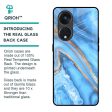 Vibrant Blue Marble Glass Case for Oppo Reno8T 5G Supply