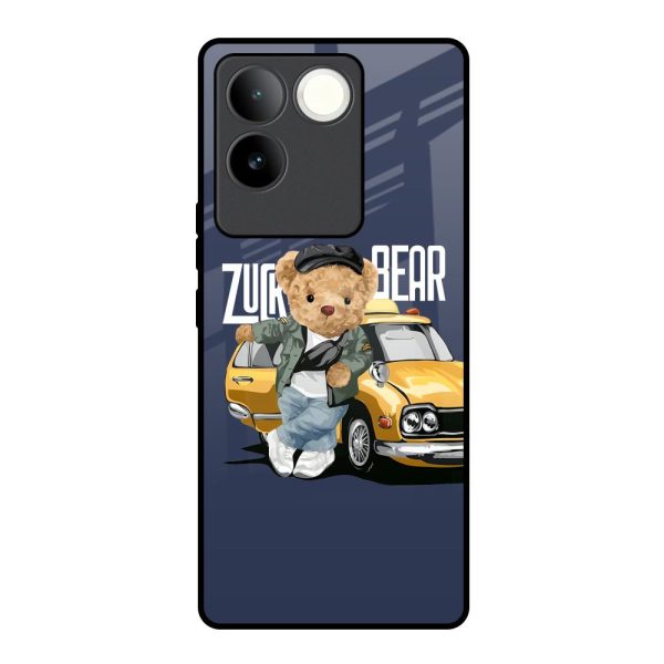 Adventurous Bear Glass Case for iQOO Z7 Pro 5G on Sale