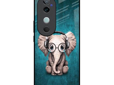 Adorable Baby Elephant Glass Case For Vivo V40 5G Online