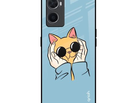 Adorable Cute Kitty Glass Case For Oppo A76 For Cheap