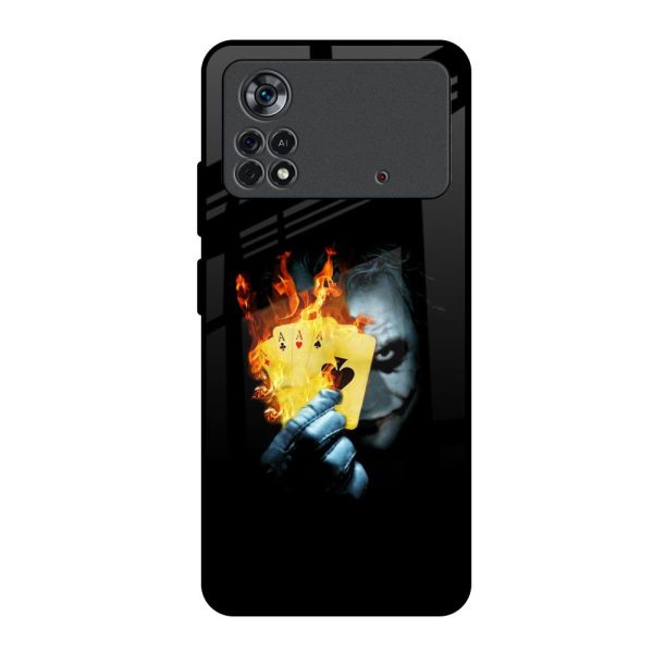 AAA Joker Glass Case for Poco X4 Pro 5G Fashion