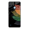 Colorful Leaves Glass Case for Realme C21Y Online Hot Sale