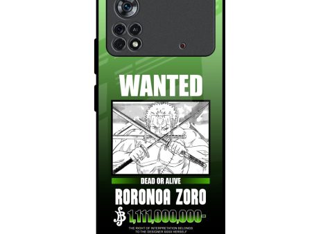 Zoro Wanted Glass Case for Poco X4 Pro 5G Fashion