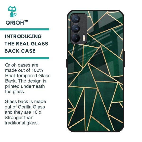 Abstract Green Glass Case For Realme X7 Cheap