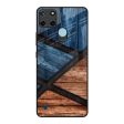 Wooden Tiles Glass Case for Realme C21Y Online now