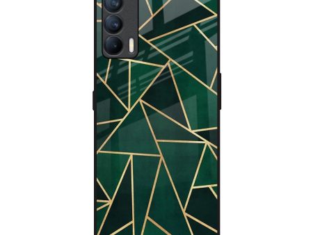 Abstract Green Glass Case For Realme X7 Cheap