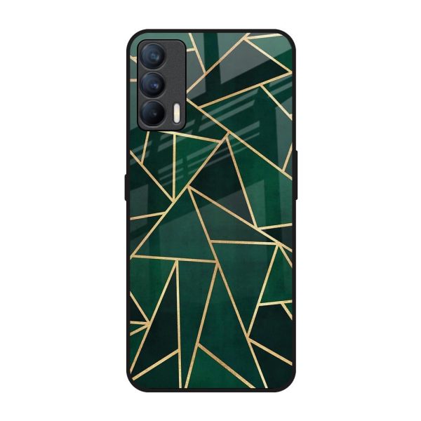 Abstract Green Glass Case For Realme X7 Cheap