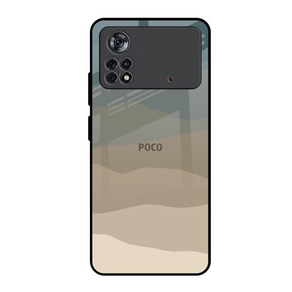 Abstract Mountain Pattern Glass Case for Poco X4 Pro 5G Online