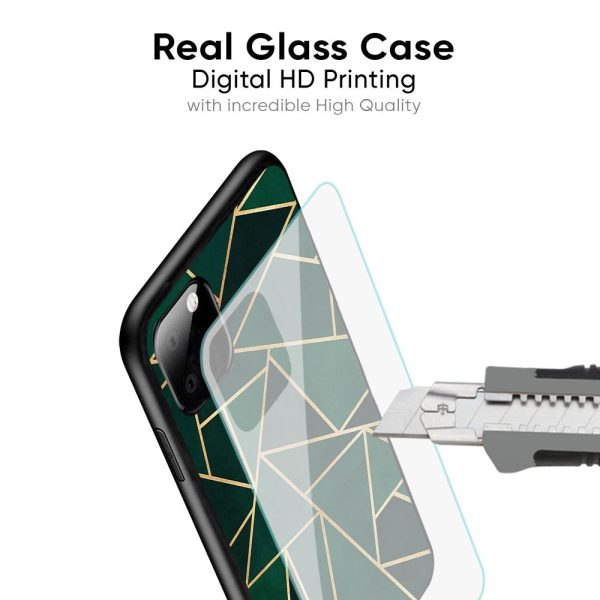 Abstract Green Glass Case For Oppo A96 Sale