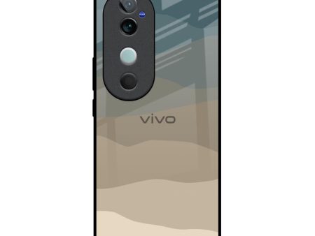 Abstract Mountain Pattern Glass Case for Vivo V40 5G For Cheap