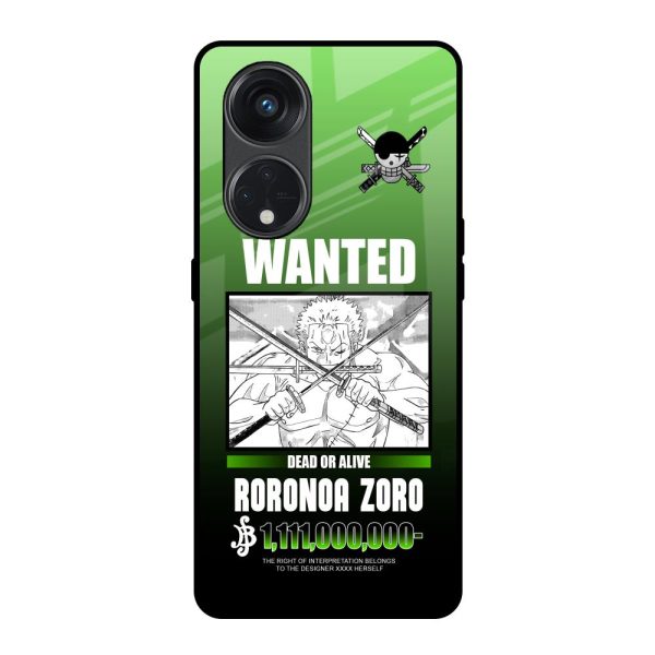 Zoro Wanted Glass Case for Oppo Reno8T 5G For Discount