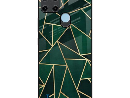 Abstract Green Glass Case For Realme C21Y Cheap