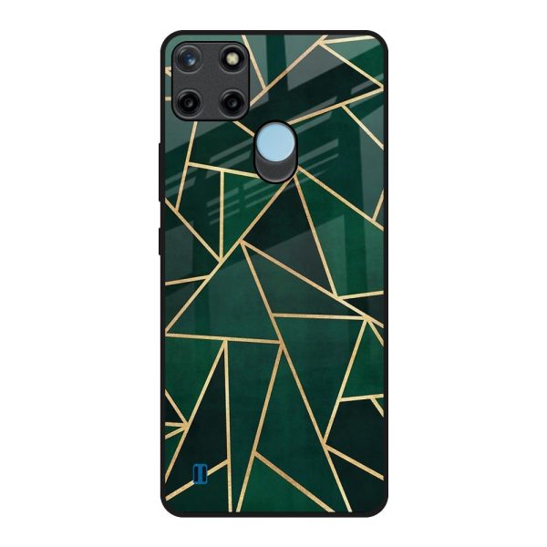 Abstract Green Glass Case For Realme C21Y Cheap