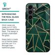 Abstract Green Glass Case For Samsung Galaxy S23 FE 5G Online now