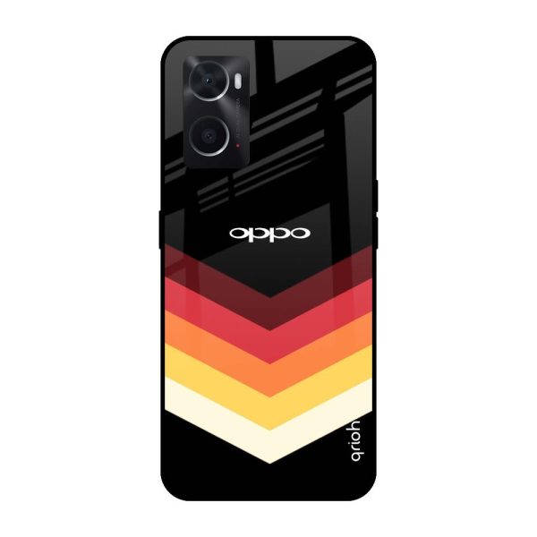 Abstract Arrow Pattern Glass Case For Oppo A76 Cheap