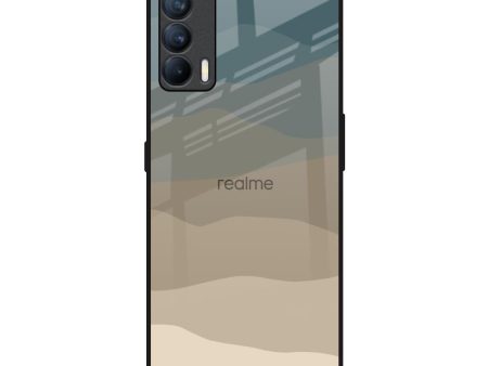 Abstract Mountain Pattern Glass Case for Realme X7 Sale