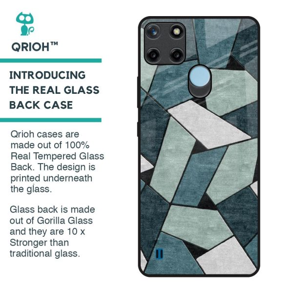 Abstact Tiles Glass Case for Realme C21Y Hot on Sale