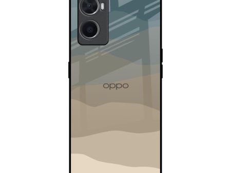 Abstract Mountain Pattern Glass Case for Oppo A76 For Sale