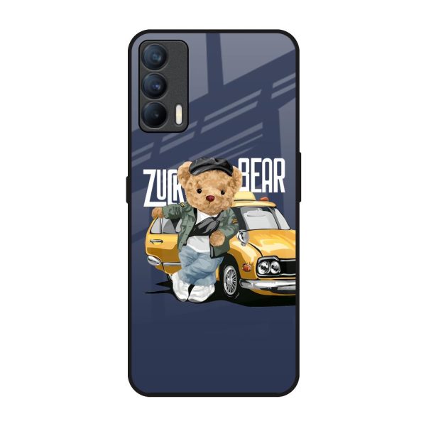 Adventurous Bear Glass Case for Realme X7 Fashion