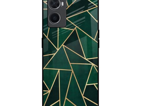 Abstract Green Glass Case For Oppo A96 Sale