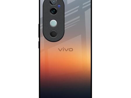 Aesthetic Orange Glass Case for Vivo V40 5G Cheap