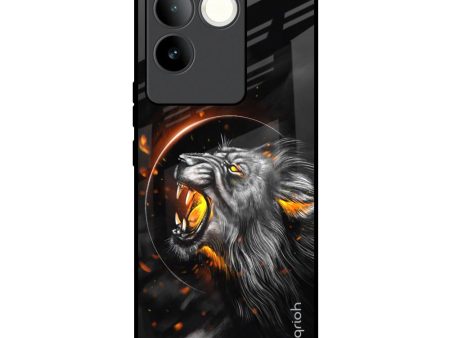 Aggressive Lion Glass Case for iQOO Z7 Pro 5G Supply