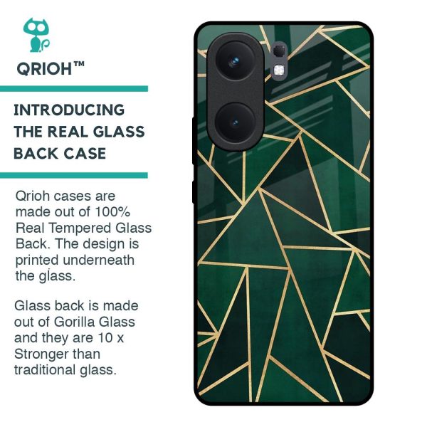 Abstract Green Glass Case For IQOO Neo 9 Pro Online Hot Sale