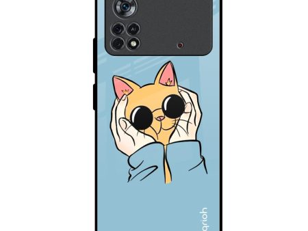 Adorable Cute Kitty Glass Case For Poco X4 Pro 5G For Sale