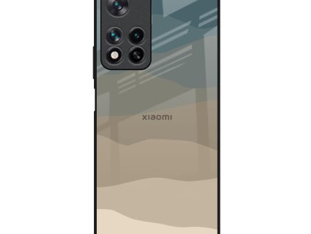 Abstract Mountain Pattern Glass Case for Redmi Note 11 Pro 5G Cheap