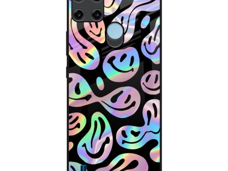 Acid Smile Glass Case for Realme C21Y Hot on Sale