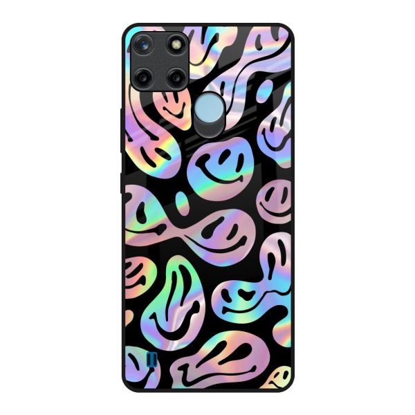 Acid Smile Glass Case for Realme C21Y Hot on Sale