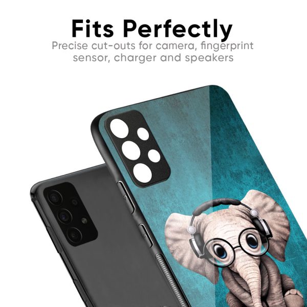 Adorable Baby Elephant Glass Case For Vivo V40 5G Online