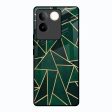 Abstract Green Glass Case For Vivo T2 Pro 5G Discount