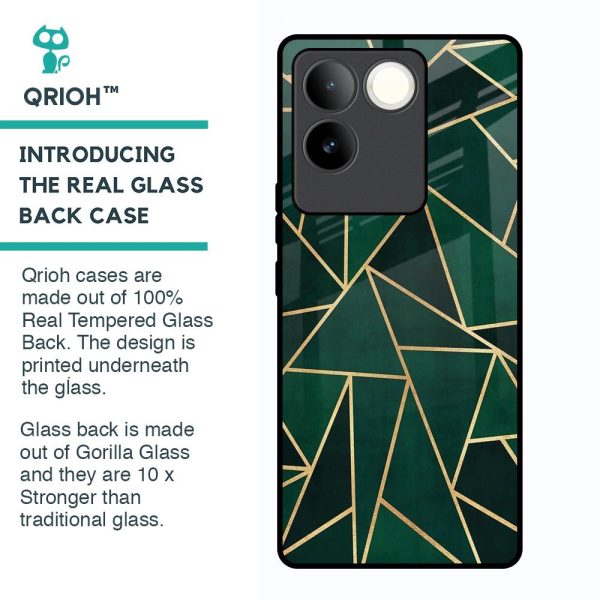 Abstract Green Glass Case For Vivo T2 Pro 5G Discount