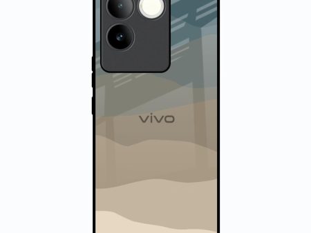 Abstract Mountain Pattern Glass Case for Vivo T2 Pro 5G on Sale